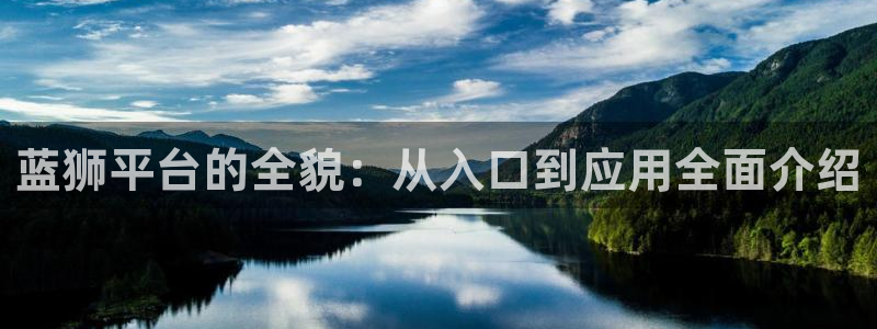 BB贝博艾弗森电子游戏：蓝狮平台的全貌：从入口到应用全面介绍