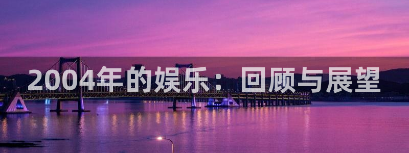 BB贝博艾弗森官网入口：2004年的娱乐：回顾与展望